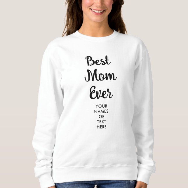 Camiseta Modelo com manuscrito da melhor mãe do mundo moder (Frente)