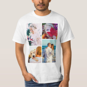 Camiseta modelo de 4 Fotografias Arredondadas