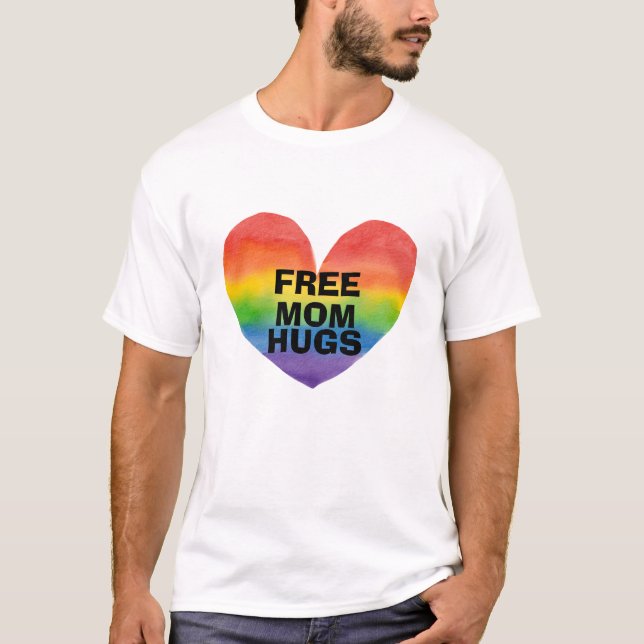 Camiseta Modelo de Abraços de Mãe Livre Personalizados (Frente)