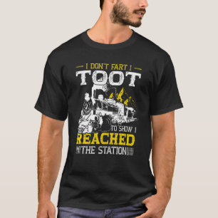Camiseta Modelo de Acessórios de Disposição do Comboio Loco