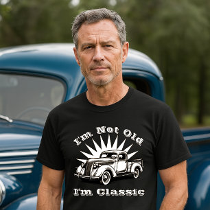 Camiseta Modelo de Aniversário Clássico da Vintage 1930