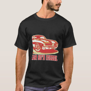 Camiseta Modelo de anos 80 de carro
