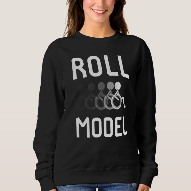 Camiseta Modelo de Cadeira de Rodas Conscientização sobre D (Frente)