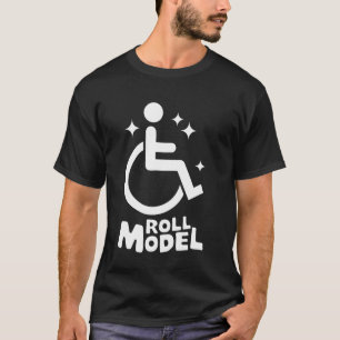 Camiseta Modelo de Cadeira de Rodas para Deficientes