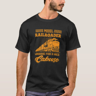 Camiseta Modelo de Caminhão-de-Ferro Modelo Locomotiva do C