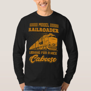 Camiseta Modelo de Caminhão-de-Ferro Modelo Locomotiva do C