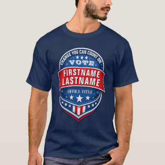 Camiseta Modelo de Campanha Eleitoral Personalizada