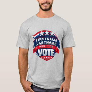 Camiseta Modelo de Campanha Eleitoral Personalizado