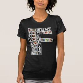 Camiseta Modelo de Colagem de Fotografias para os Melhores