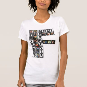 Camiseta Modelo de Colagem de Fotografias para os Melhores 