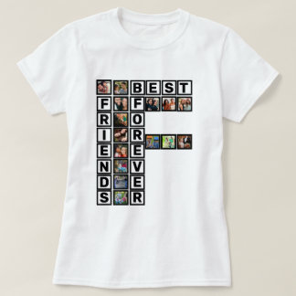 Camiseta Modelo de Colagem de Fotografias para os Melhores