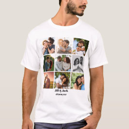 Camiseta Modelo de Colagem de Fotos 9 Personalizada para Ca