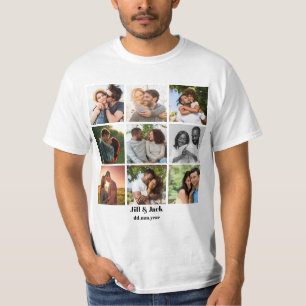 Camiseta Modelo de Colagem de Fotos 9 Personalizada para Ca