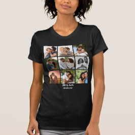 Camiseta Modelo de Colagem de Fotos 9 Personalizada para Ca