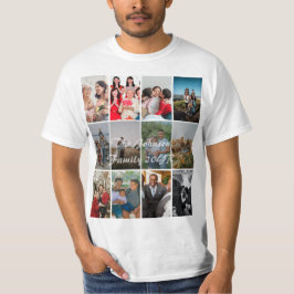 Camiseta Modelo de Colagem de Memórias com 12 Fotos para Av