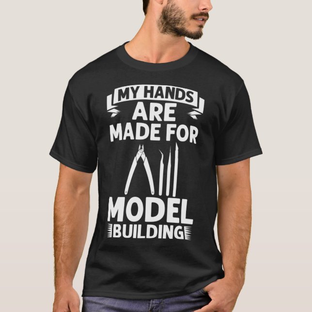 Camiseta Modelo de construtor de automóveis Kit de construt (Frente)