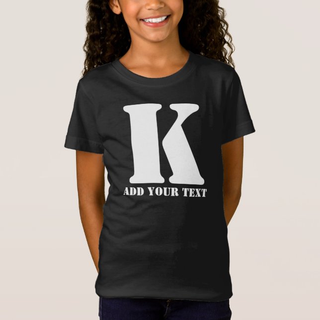 Camiseta Modelo de Crianças Personalizadas de Tendência Clá (Frente)