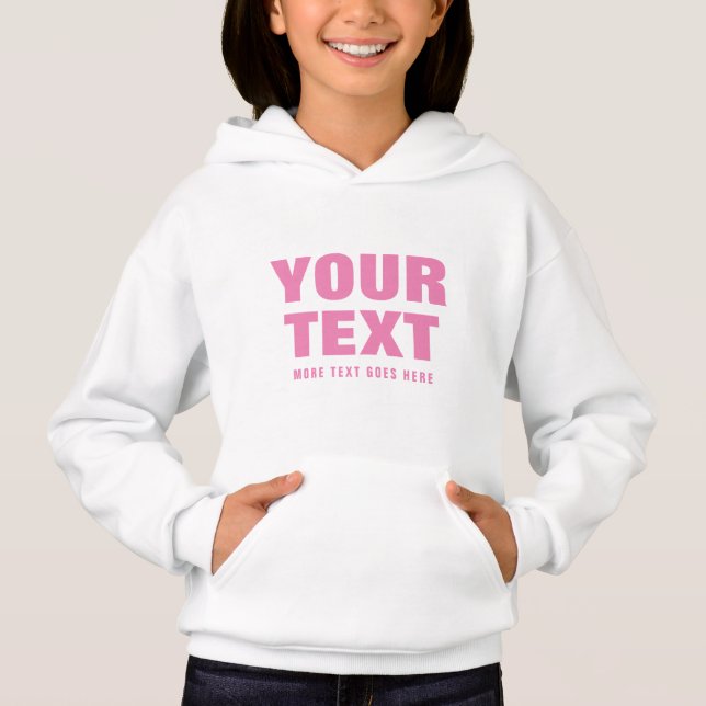Camiseta Modelo de Crianças Personalizadas de Texto Grande  (Frente)