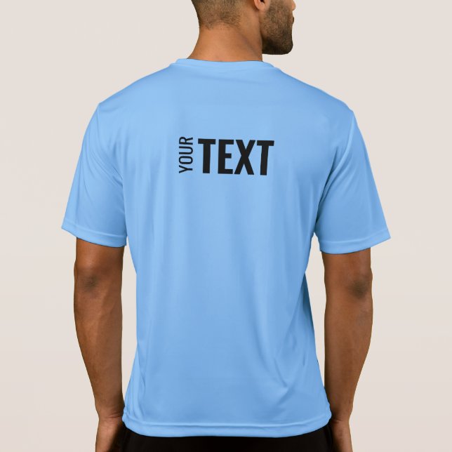 Camiseta Modelo de Design traseiro Mens Esporte-Tek Ativwea (Verso)