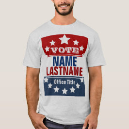 Camiseta Modelo de Eleição de Campanha Personalizada