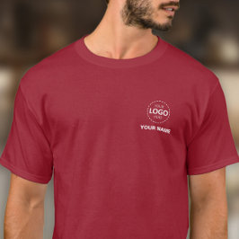 Camiseta Modelo de envio de logotipo comercial - Crie o seu
