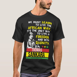 Camiseta Modelo de excelente Thomas Africanist Sankara Gift
