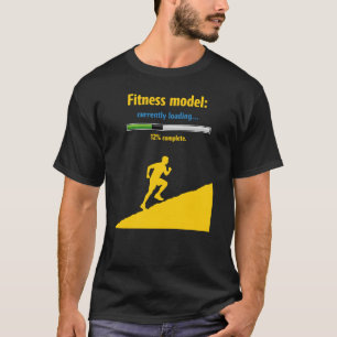 Camiseta Modelo de Fitness Carregando – 12% Completo