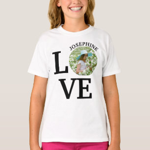 Camiseta Modelo de foto de amor personalizado moderno