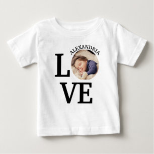 Camiseta Modelo de foto de amor personalizado moderno