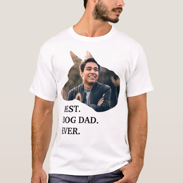 Camiseta Modelo de foto de cão personalizado moderno (Frente)