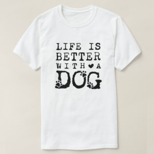 Camiseta Modelo de Foto de Citação de Cachorro Moderno