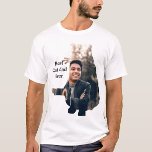 Camiseta Modelo de foto de gato fofo moderno
