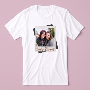Camiseta Modelo de Foto de Melhores Amigos Polaroid
