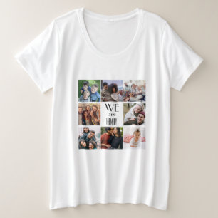 Camiseta Modelo de Foto Personalizado "Somos Família"