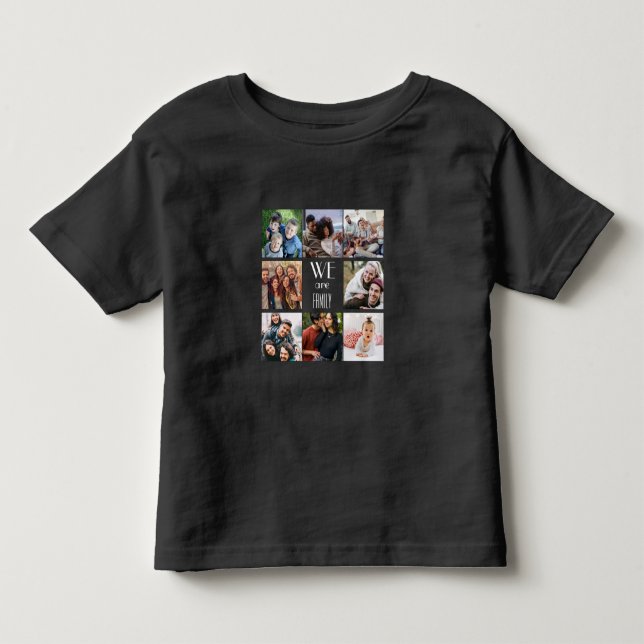 Camiseta Modelo de Foto Personalizado "Somos Família" (Frente)