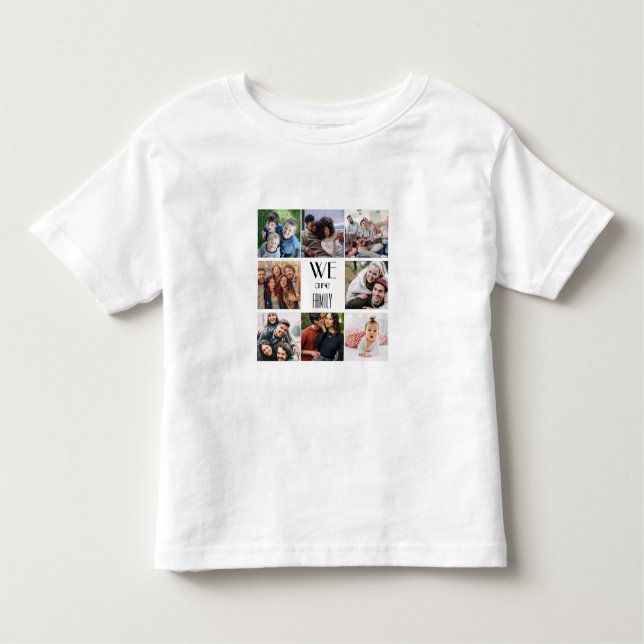 Camiseta Modelo de Foto Personalizado "Somos Família" (Frente)