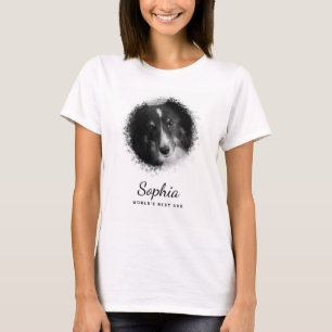 Camiseta Modelo de Foto Pet Personalizado e Texto Personali