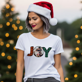Camiseta Modelo de Fotografia da Família Joy da Xadrez de N