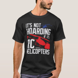 Camiseta Modelo de helicóptero RC para um piloto de helicóp