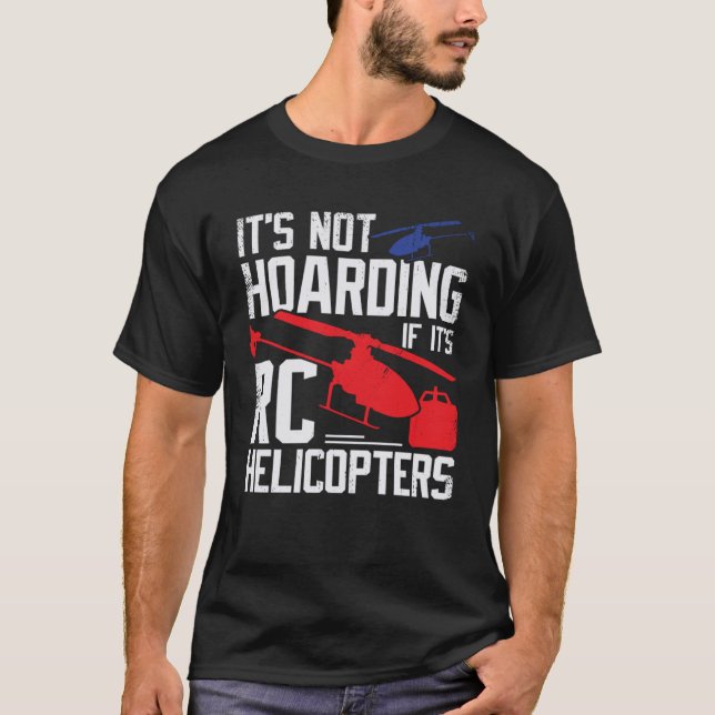 Camiseta Modelo de helicóptero RC para um piloto de helicóp (Frente)