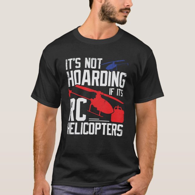 Camiseta Modelo de helicóptero RC para um piloto de helicóp (Frente)