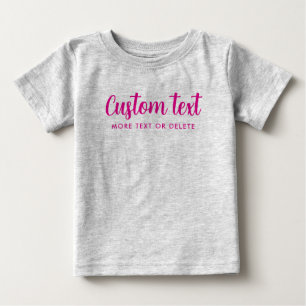 Camiseta Modelo de imagem de texto personalizado de caligra