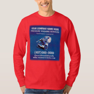 Camiseta Modelo de limpeza e limpeza da pressão (energia)