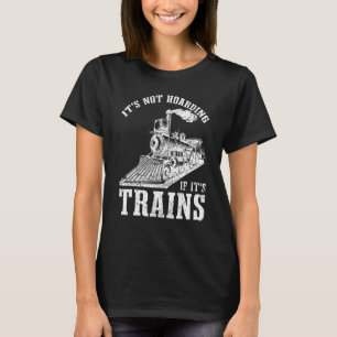 Camiseta Modelo de locomotiva do coletor de comboios