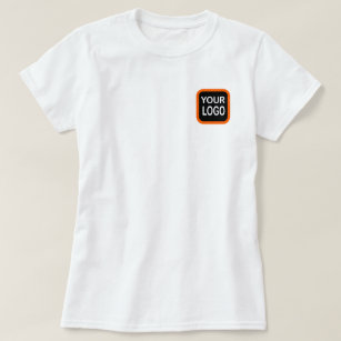 Camiseta Modelo de logotipo de marca de empresa personaliza