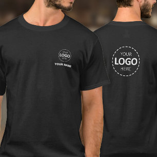 Camiseta Modelo de logotipo e nome - Funcionarios de logoti