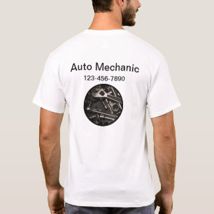 Camiseta Modelo de Logotipo Mecânico Automático da Empres