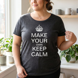 Camiseta Modelo de Manutenção de Calma Personalizável