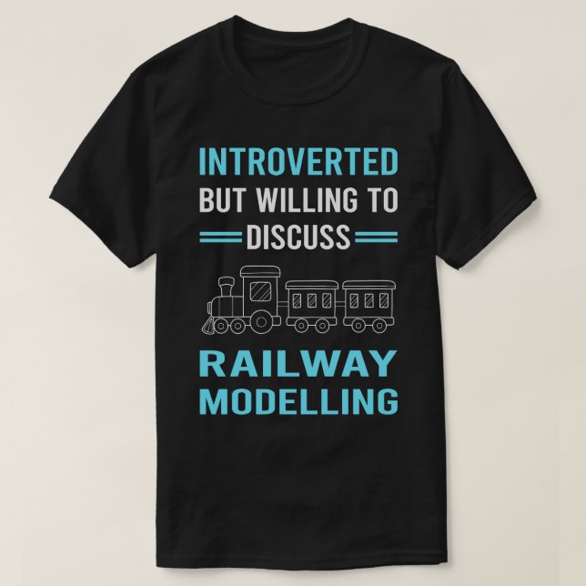 Camiseta Modelo De Modelagem Ferroviária Introduzido Tr (Frente do Design)