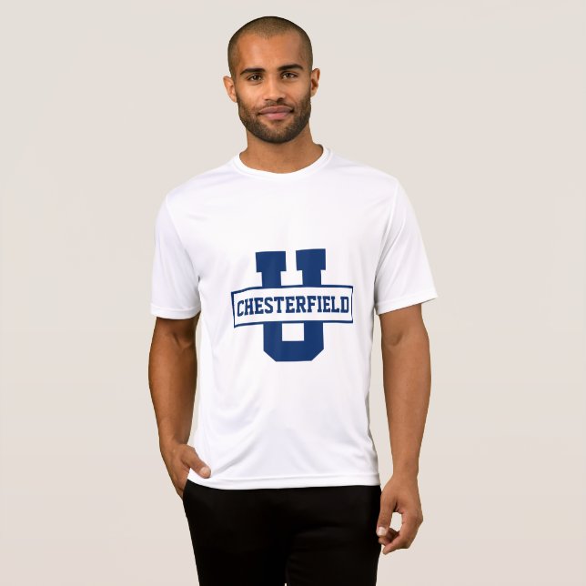 Camiseta Modelo de monograma personalizado da equipe despor (Frente Completa)